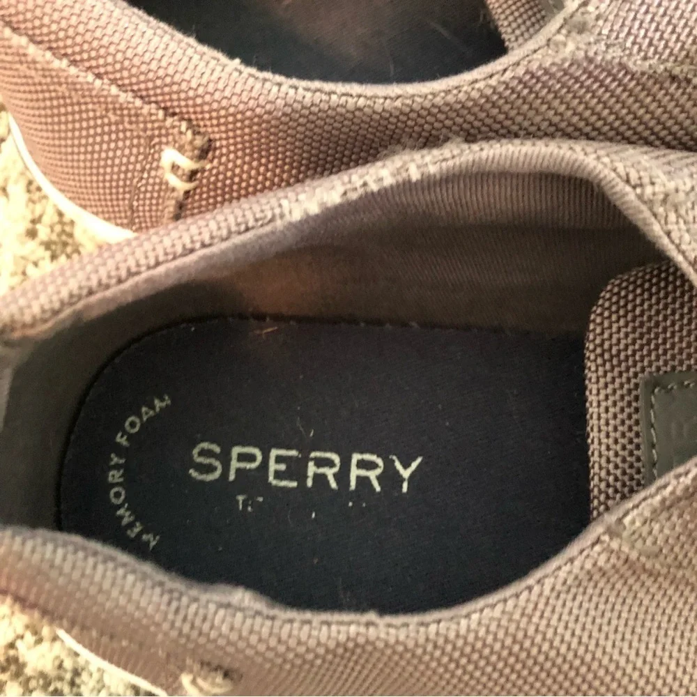 Sperry Bodie Memory Foam Gray Top Siders Size 6.5